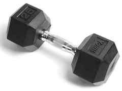 rubber dumbbells