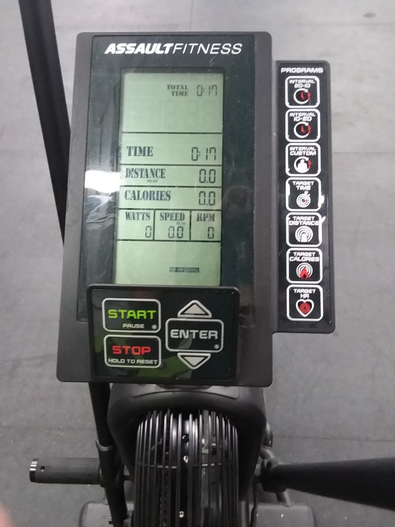 assault air bike monitor
