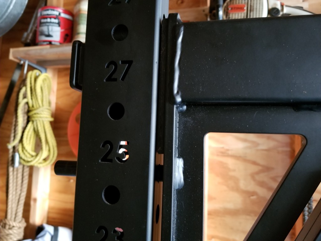 Power rack upright holes numbered