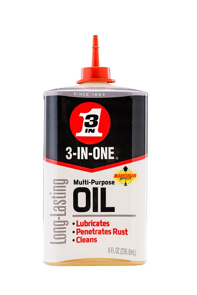 3 in One Oil for wiping down a barbell to prevent rust