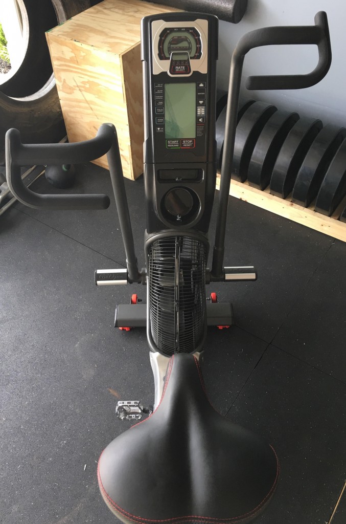 review of the seat and monitor of the Schwinn Airdyne Pro stationary bike