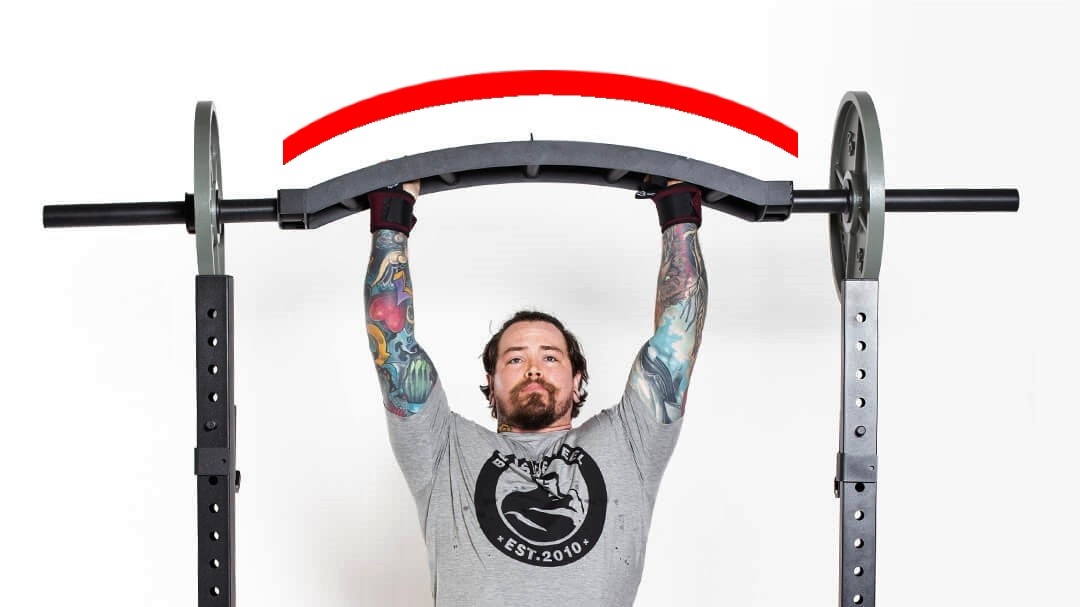 multi grip barbell overhead press