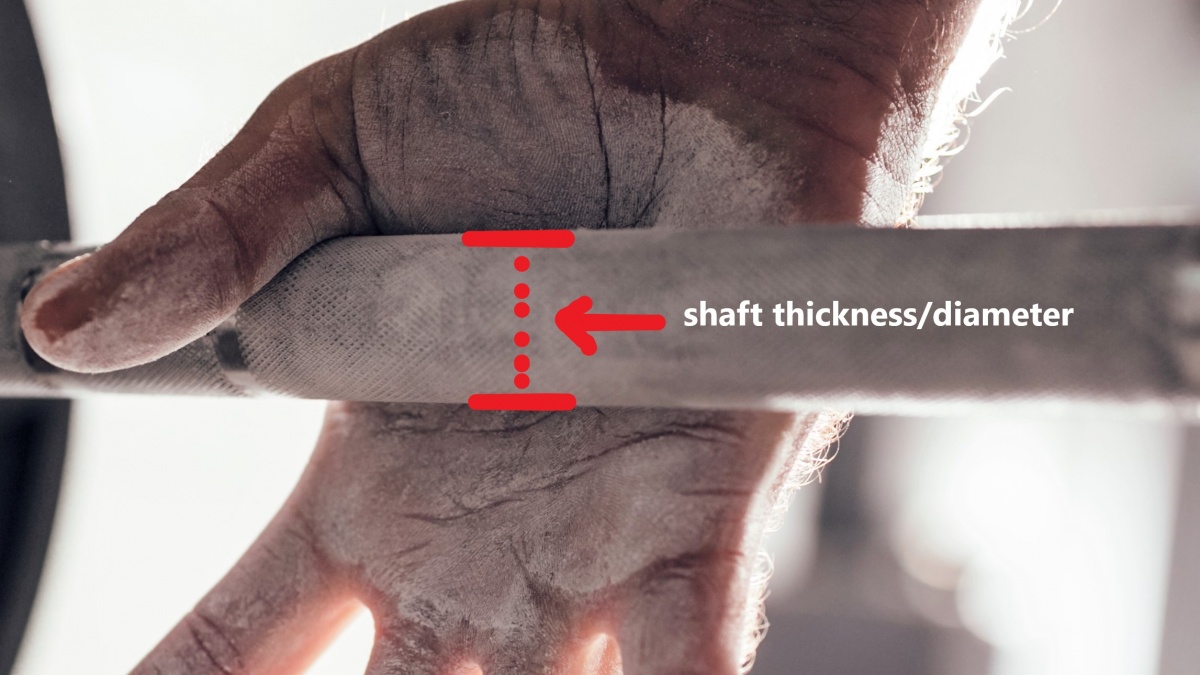 shaft thickness of best crossfit barbell 