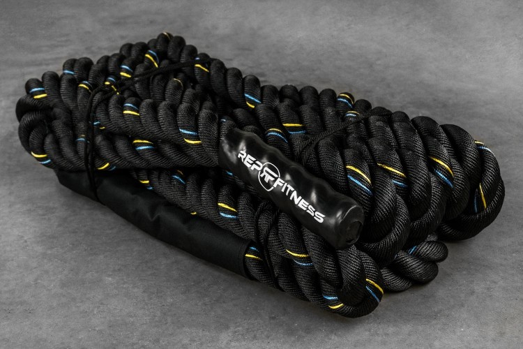 black polydacron battle rope