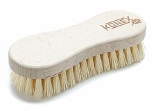 nylon brush for wiping chalk, dead skin, and rust off a barbell shaft