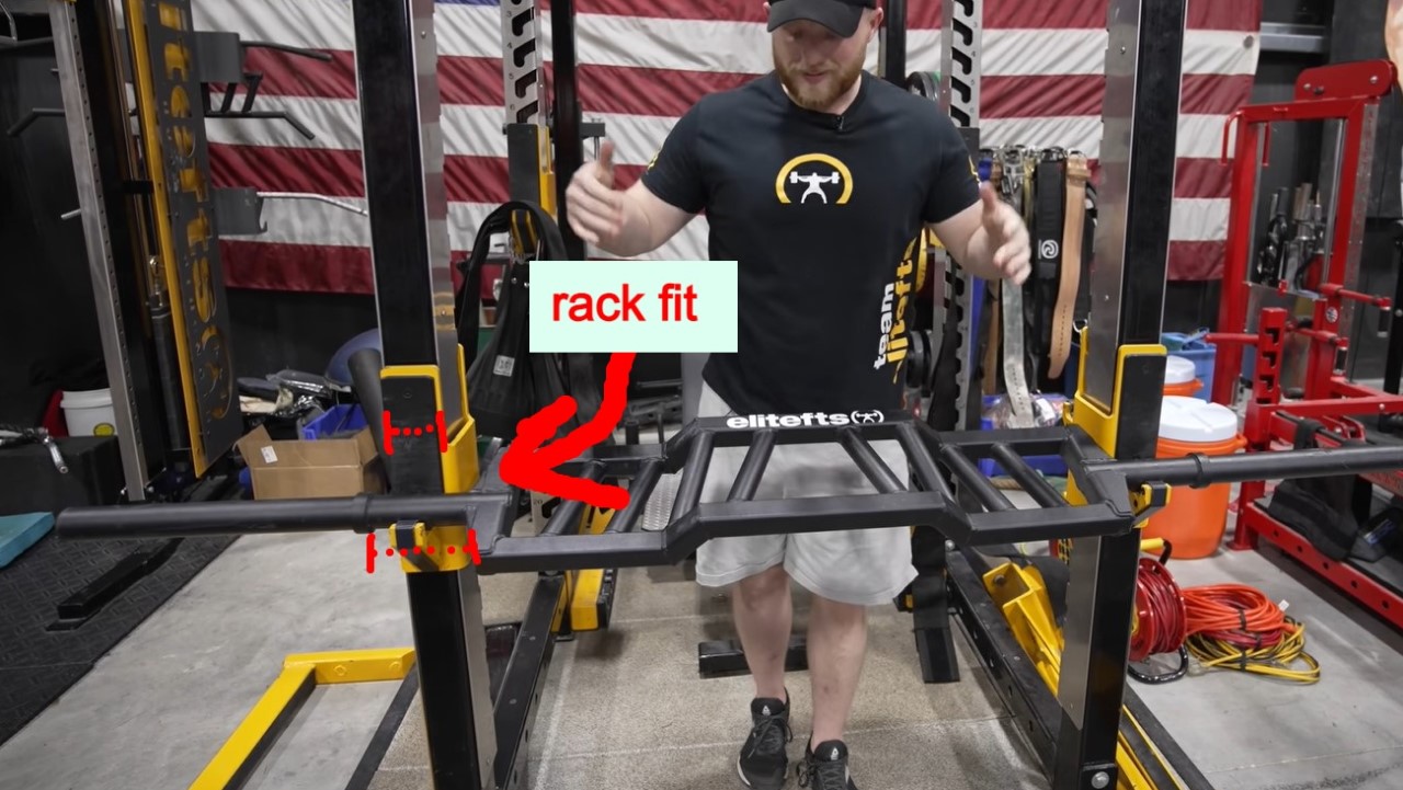 rackable multi grip barbell