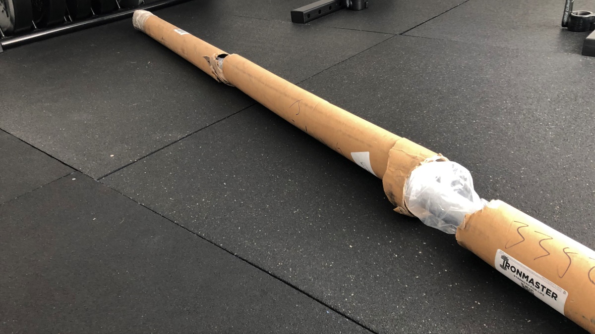 barbell packaging tube shipping damage