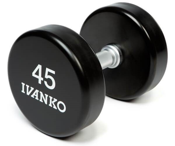 american made urethane dumbbells