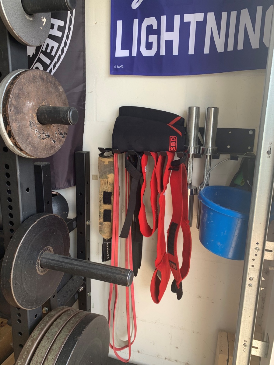 wall storage for gym equipment