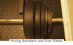 mixing bumpers and iron plates