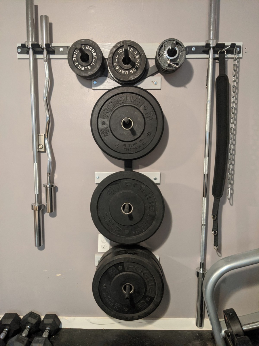 titan wall storage rack for weight plates