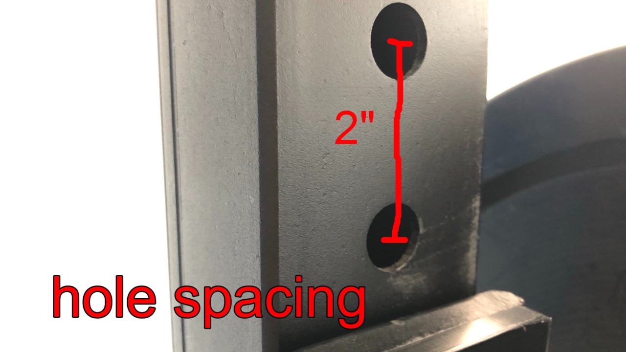 power rack hole spacing
