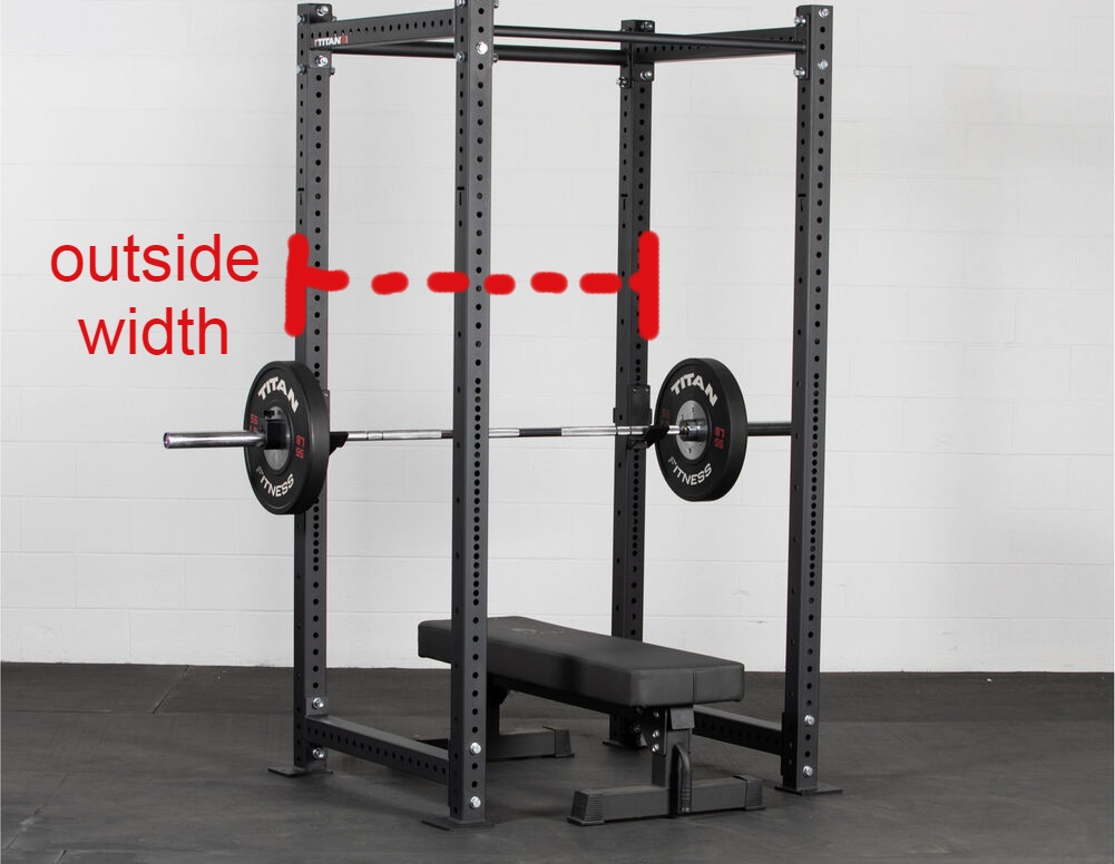 width of a Titan power rack