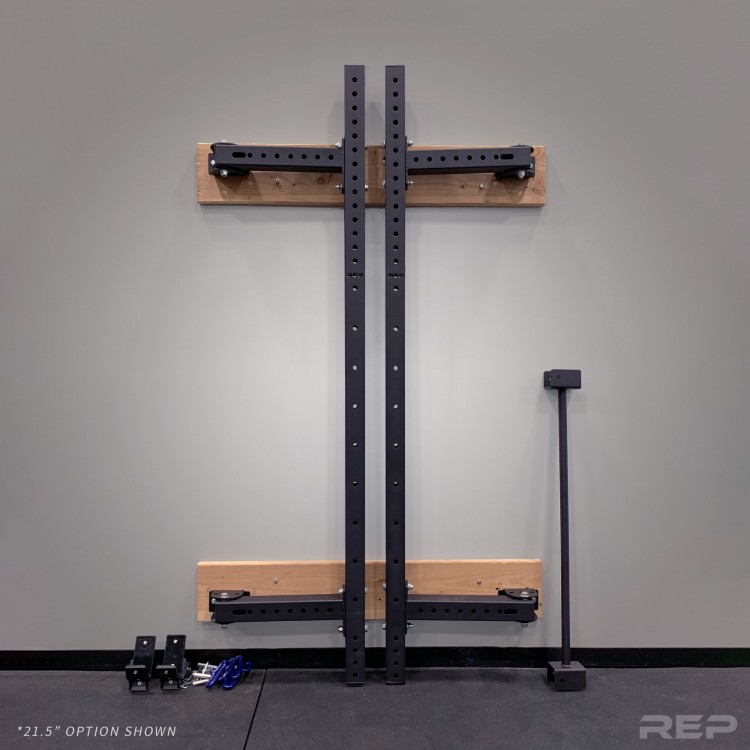 fold back garage squat rack
