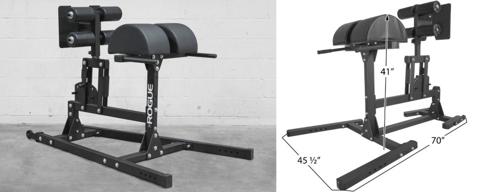 rogue vs titan glute ham bench for a garage gym