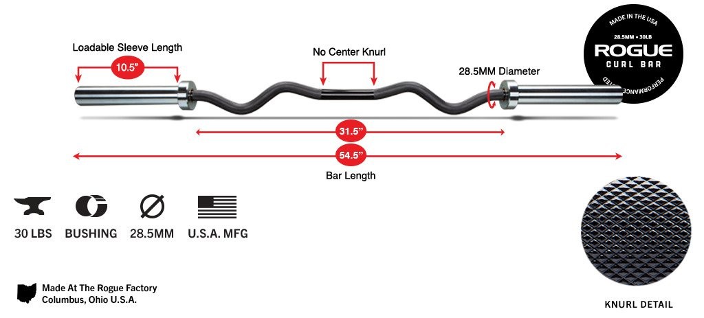 olympic Ez curl bar weight