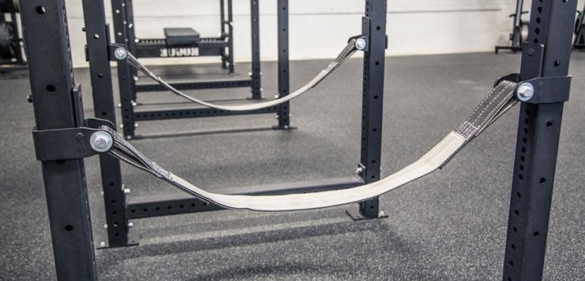 safety straps for reducing noise on a power rack versus traditional safety bars