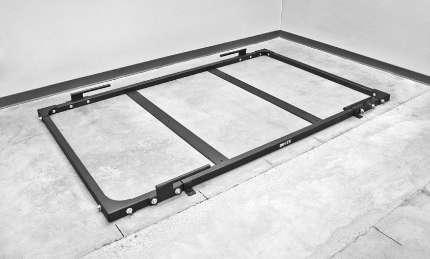 Rogue deadlift platform frame for a home gym