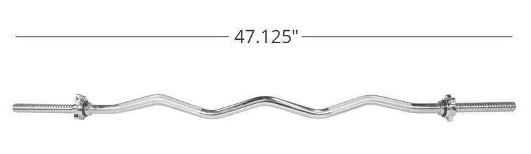 how much does a standard EZ bar weigh