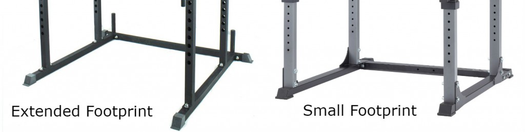 Titan T-2 power rack extended footprint for stability