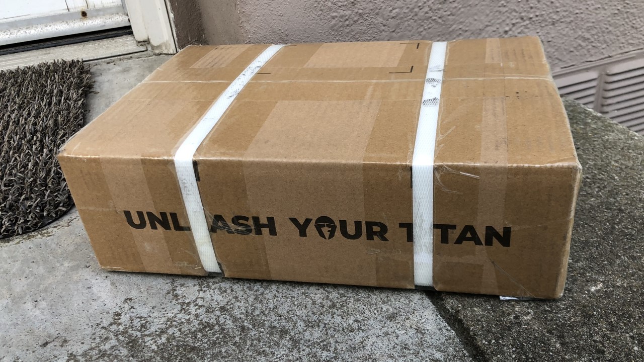 Titan Fitness shipping box