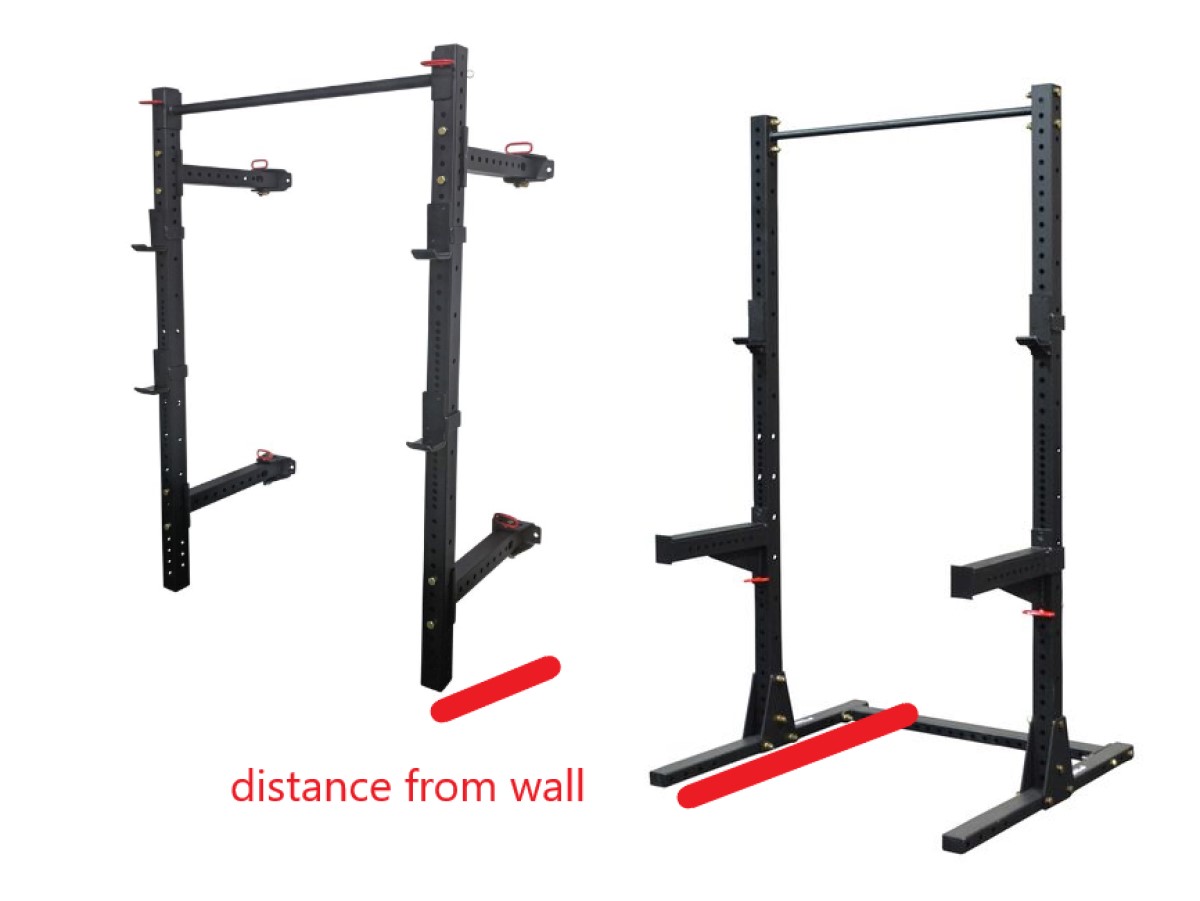 squat rack depth and space required