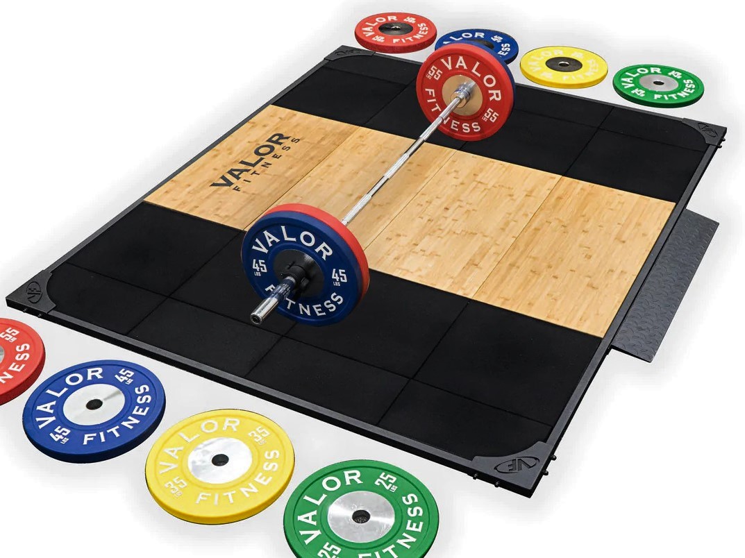 Valor Fitness wood weightlifting platform