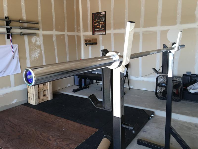 Vulcan bar on squat stand