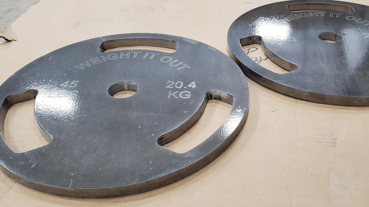 steel powerlifting plates made in USA